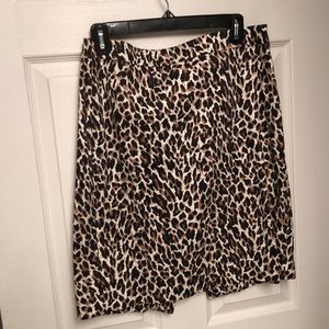Jcrew cheetah pencil skirt